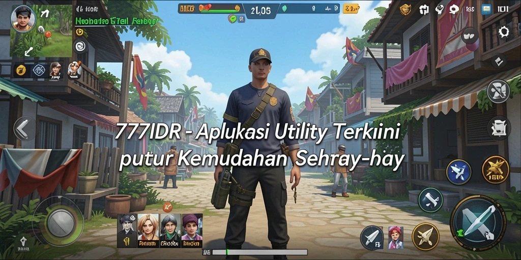 Tampilan antarmuka utama aplikasi Utility 777IDR yang menarik dan fungsional.