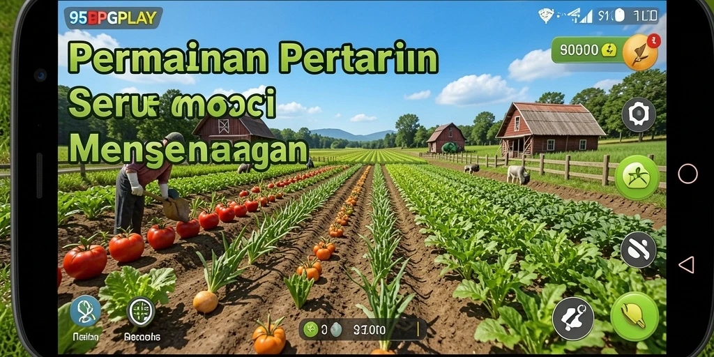 Tangkapan layar dari gameplay menarik 95PGPLAY saat bertani.