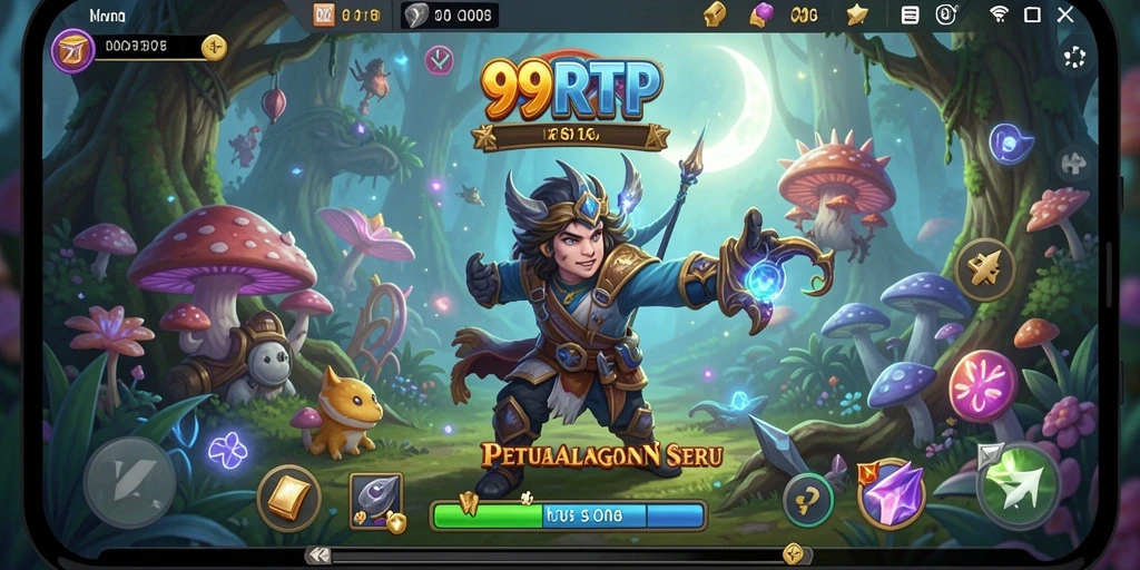Screenshot utama 99RTP menampilkan aksi seru dalam petualangan