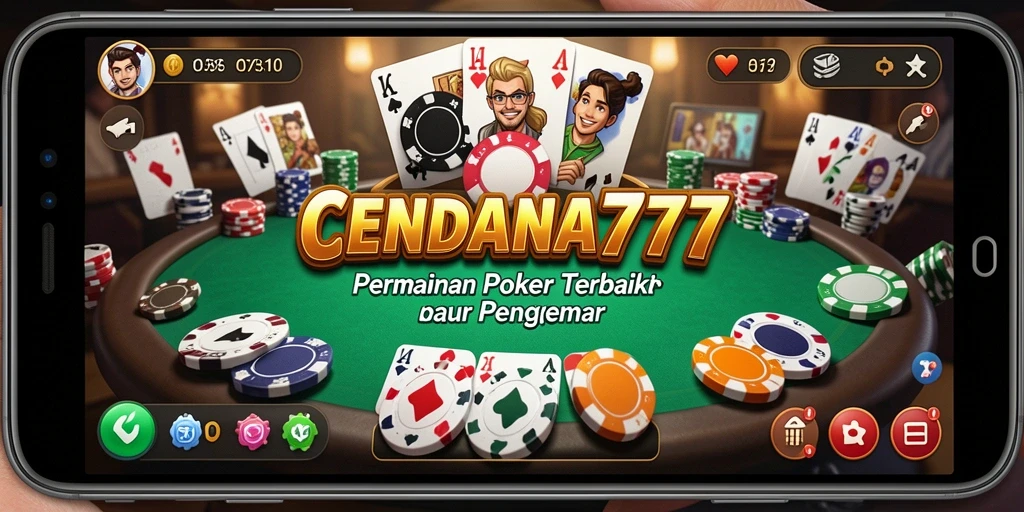 Tampilan gameplay CENDANA777 dengan suasana Poker yang mengasyikkan.