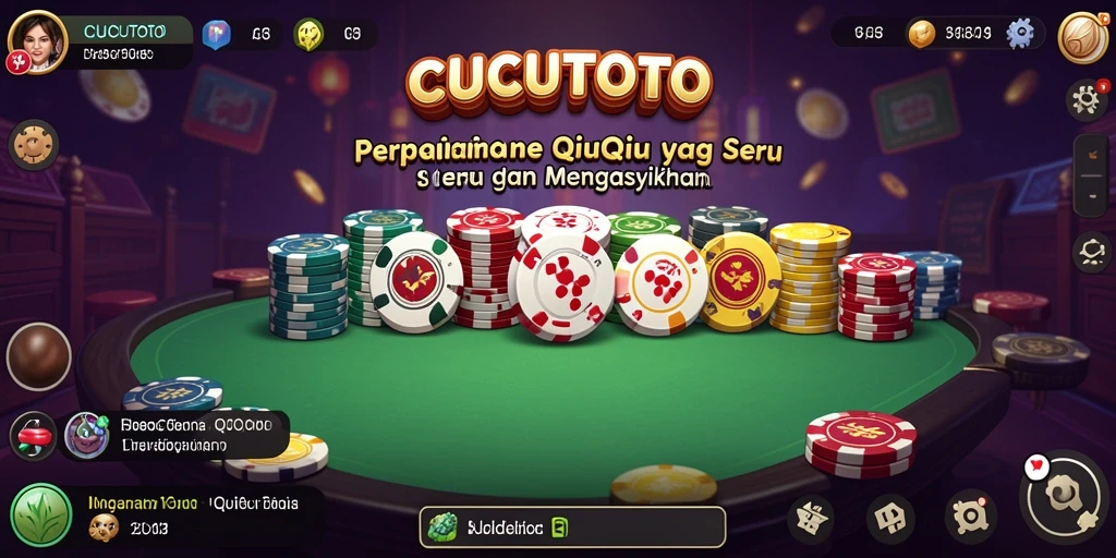 Tangkapan layar CUCUTOTO menunjukkan permainan QiuQiu yang seru dan kompetitif.