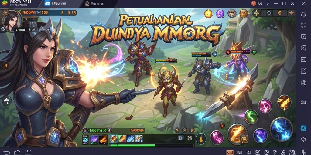 Tampilan gameplay menarik dari INDOWIN168 yang menyuguhkan pengalaman MMORPG mendalam.