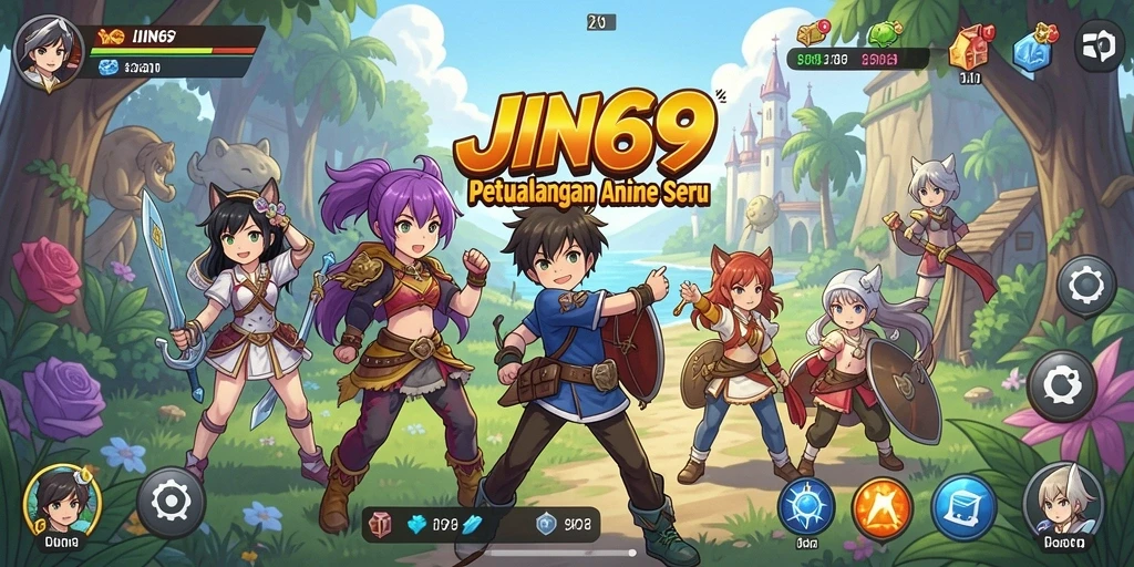 Tampilan gameplay JIN69 yang penuh warna dan menarik.