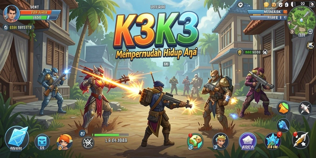Tampilan antarmuka K3K3 yang modern dan user-friendly.