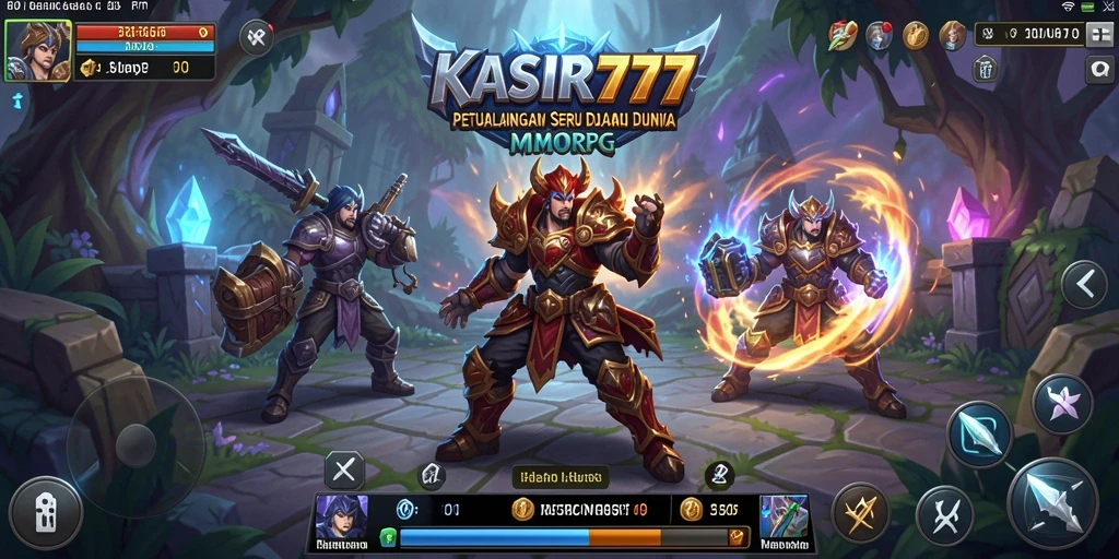 Screenshot gameplay KASIR777 menampilkan aksi mendebarkan dalam petualangan MMORPG.