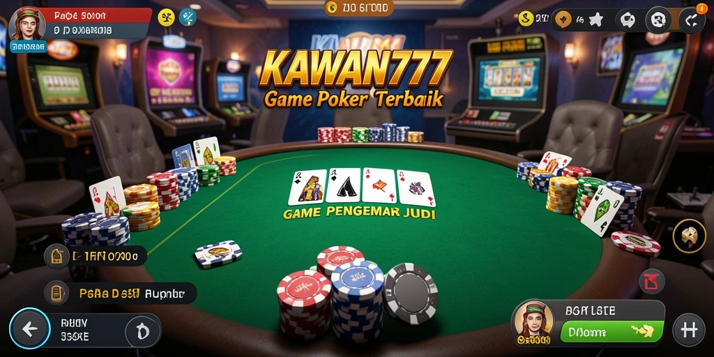Gameplay seru dan mendebarkan di KAWAN777 saat bermain Poker.