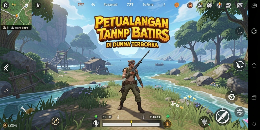 Tampilan gameplay L777 yang menunjukkan kebebasan menjelajahi dunia terbuka.