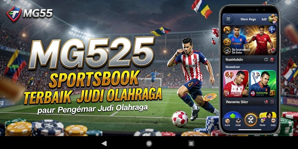 Tampilan utama screenshot MG525 menampilkan berbagai pilihan taruhan olahraga.