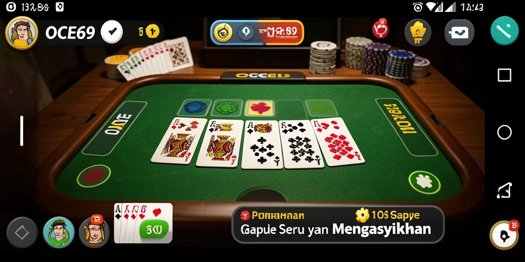 Tampilan menarik dari gameplay Gaple di OCE69 yang penuh strategi.
