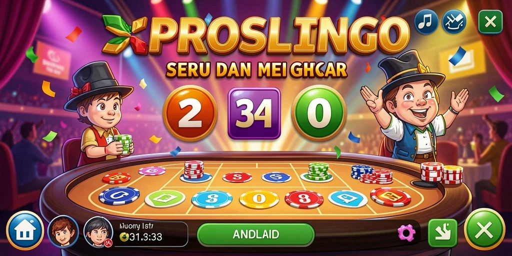 Tampilan gameplay seru dalam aplikasi Bingo PROSLOT.