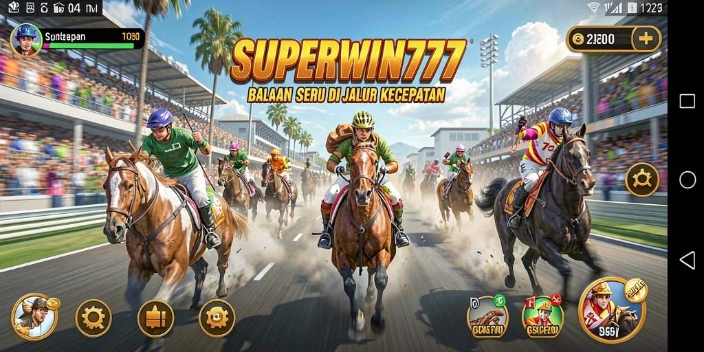 Gameplay balapan yang mendebarkan di SUPERWIN777.