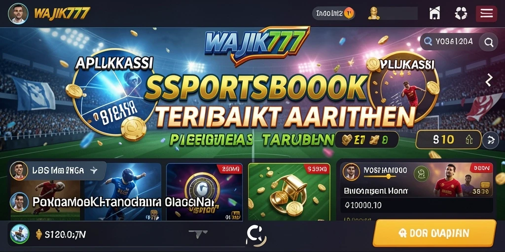 Tampilan screenshot utama WAJIK777 dengan fitur taruhan olahraga.