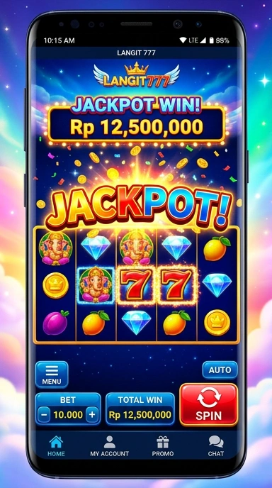 Screenshot antarmuka pengguna langit777 yang memudahkan navigasi.
